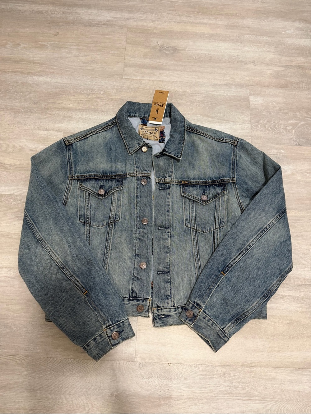 RALPH LAUREN BEAR DENIM JACKET NWT - Picture 2 of 6